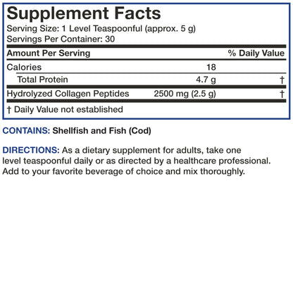 Bronson Marine Collagen Peptides Hydrolyzed Protein Powder 100% Wild Caught Nordic Cod Verified Sustainable Source for Joints Skin Hair Nails & Bones 150g (5.29oz) BronsonBuy Supplements Australia