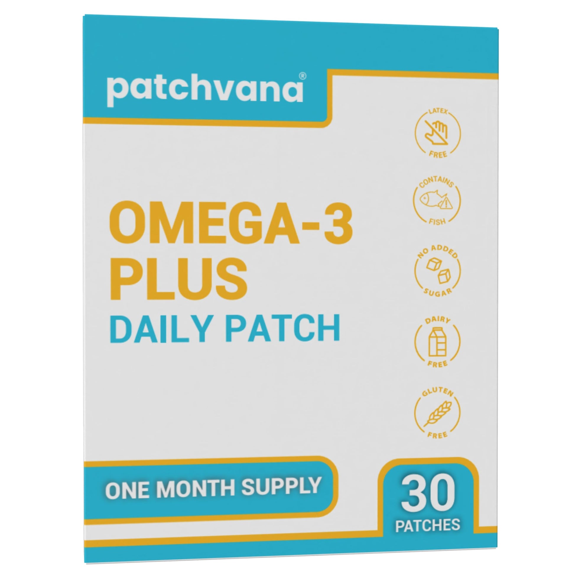 Patchvana Omega 3 Patch for Women & Men, 1 Month Supply, 30 Patches PatchvanaBuy Supplements Australia