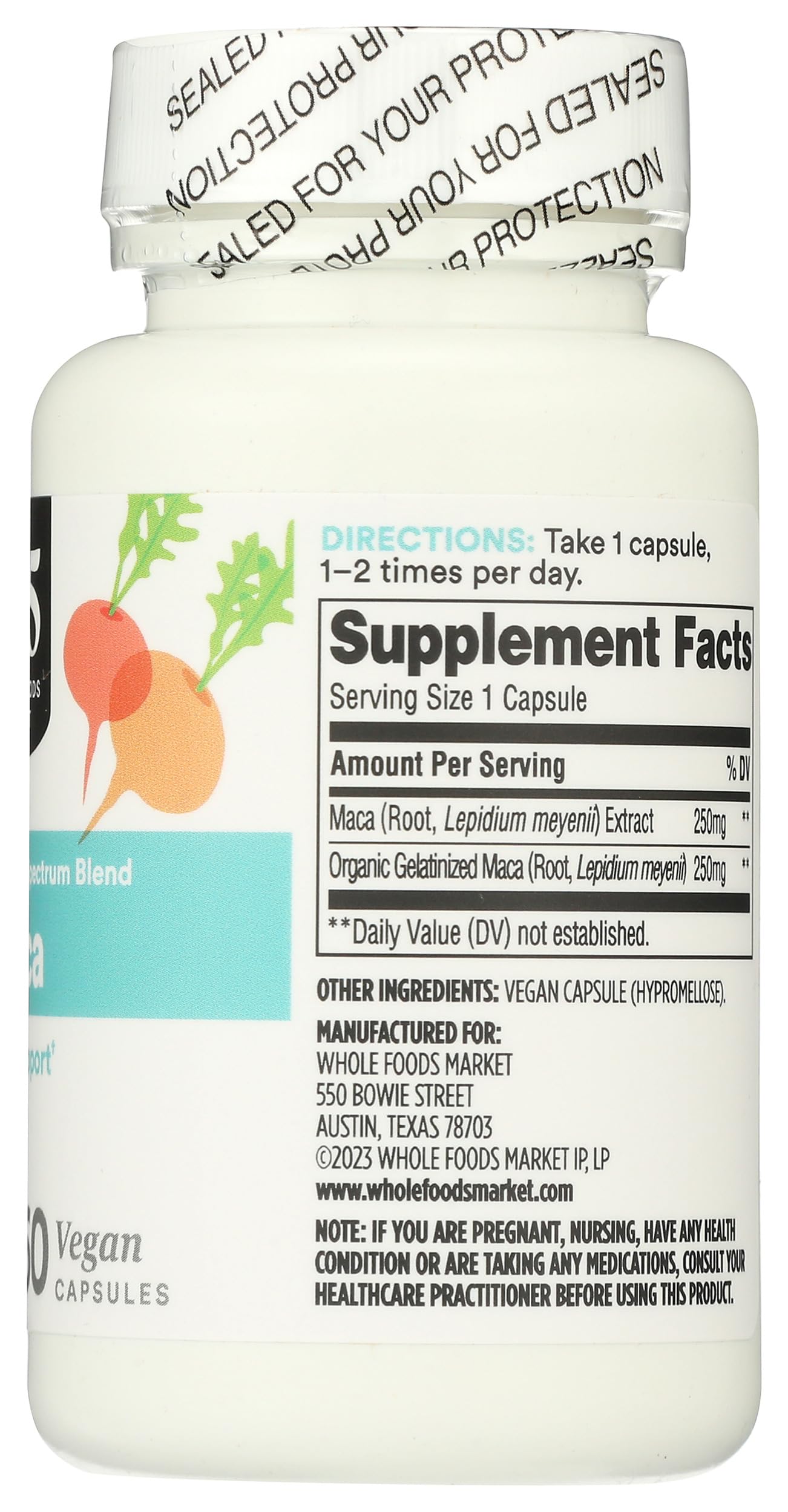 365 by Whole Foods Market, Maca Standardized + Full Spectrum Blend, Libido Support, Vegan Capsules, 60 Count 365 by Whole Foods MarketBuy Supplements Australia