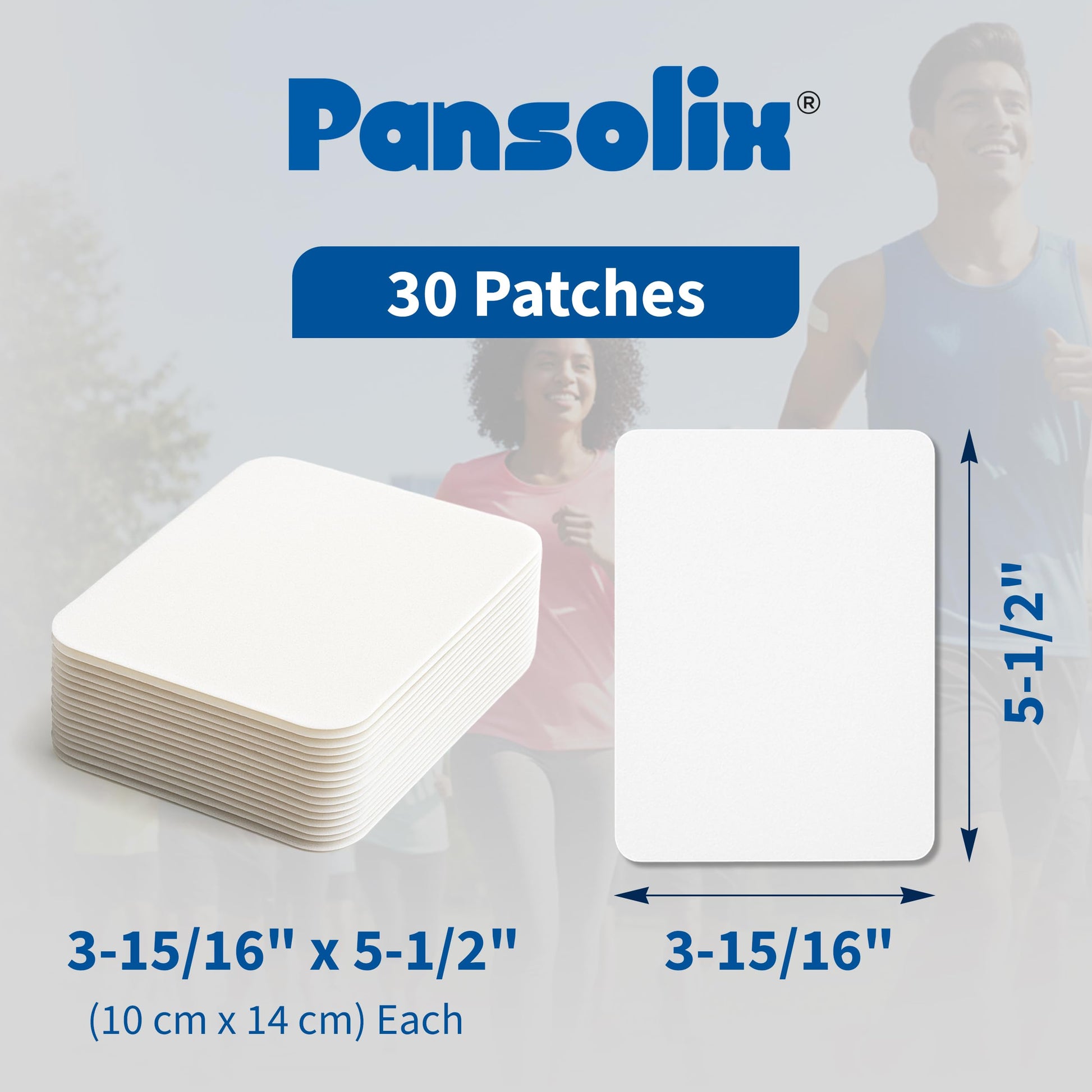 Pansolix Lidocaine Pain Relief Patches 4% | Topical Analgesic Patch | 10 x 14 cm | Skin Tone | Pack of 30 PansolixBuy Supplements Australia