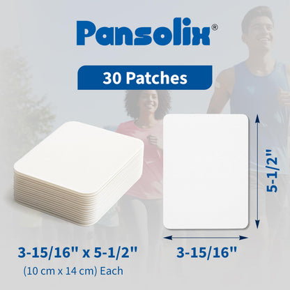 Pansolix Lidocaine Pain Relief Patches 4% | Topical Analgesic Patch | 10 x 14 cm | Skin Tone | Pack of 30 PansolixBuy Supplements Australia