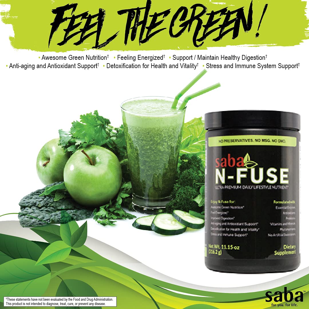 Saba N-Fuse-Whole Food Daily Nutrition,-Phytonutrients, Pre and Probiotics, Enzymes SabaBuy Supplements Australia