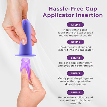 Ecoblossom Menstrual Cup Applicator Tool - Comfortable & Easy Insertion - Compatible EcoBlossomBuy Supplements Australia