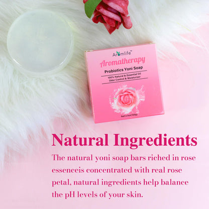 Aromlife Rose Yoni daily Wash Set - Yoni Oil & Yoni Bar & Yoni Feminine Wash, Ph Balance for Women AromlifeBuy Supplements Australia