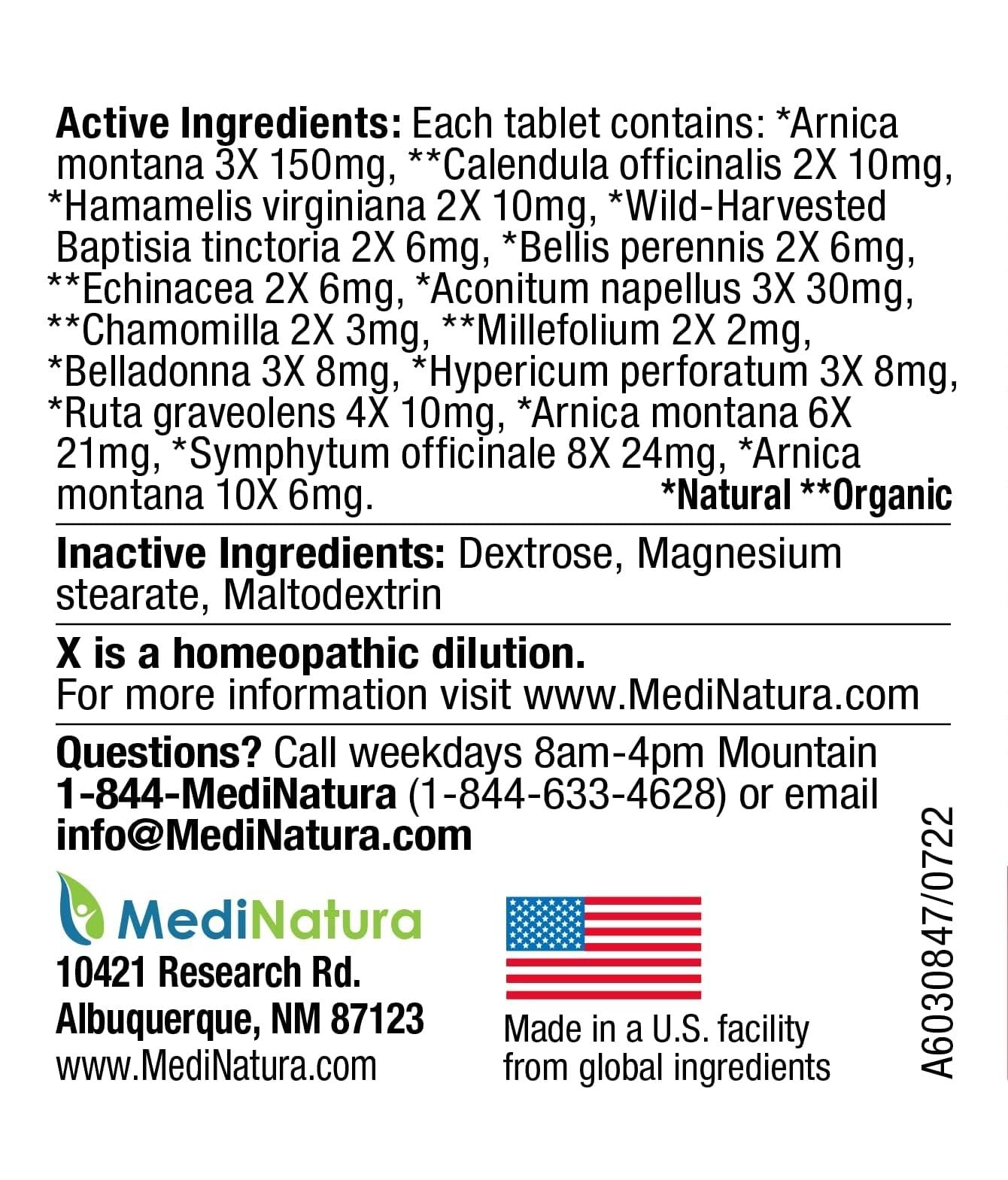 MediNatura Whole Body + Joints Bundle T-Relief Arnica +12 Natural Arthritis Pain Tablets 100ct + T-Relief Arnica +12 Natural Pain Relieving Tablets 100ct MediNaturaBuy Supplements Australia