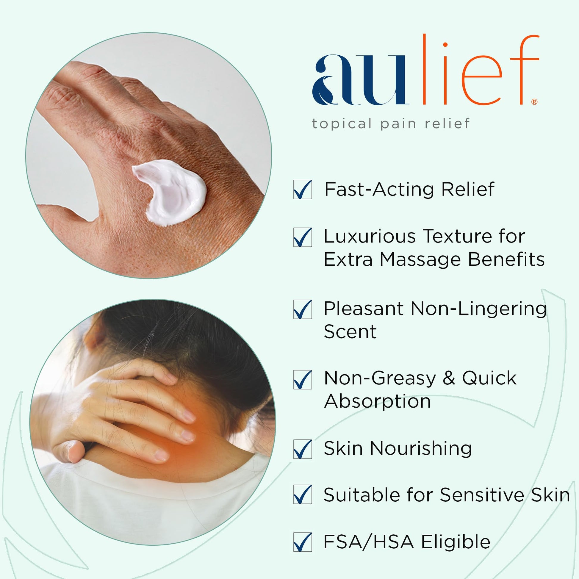 China-Gel Aulief Pain Relief Cream Arthritis & Muscle Rub for Sore Muscles & Joint Pain, Neck, Knee & Back Aches, Premium Mint Green Topical Gel, 6 oz Tottle China-GelBuy Supplements Australia