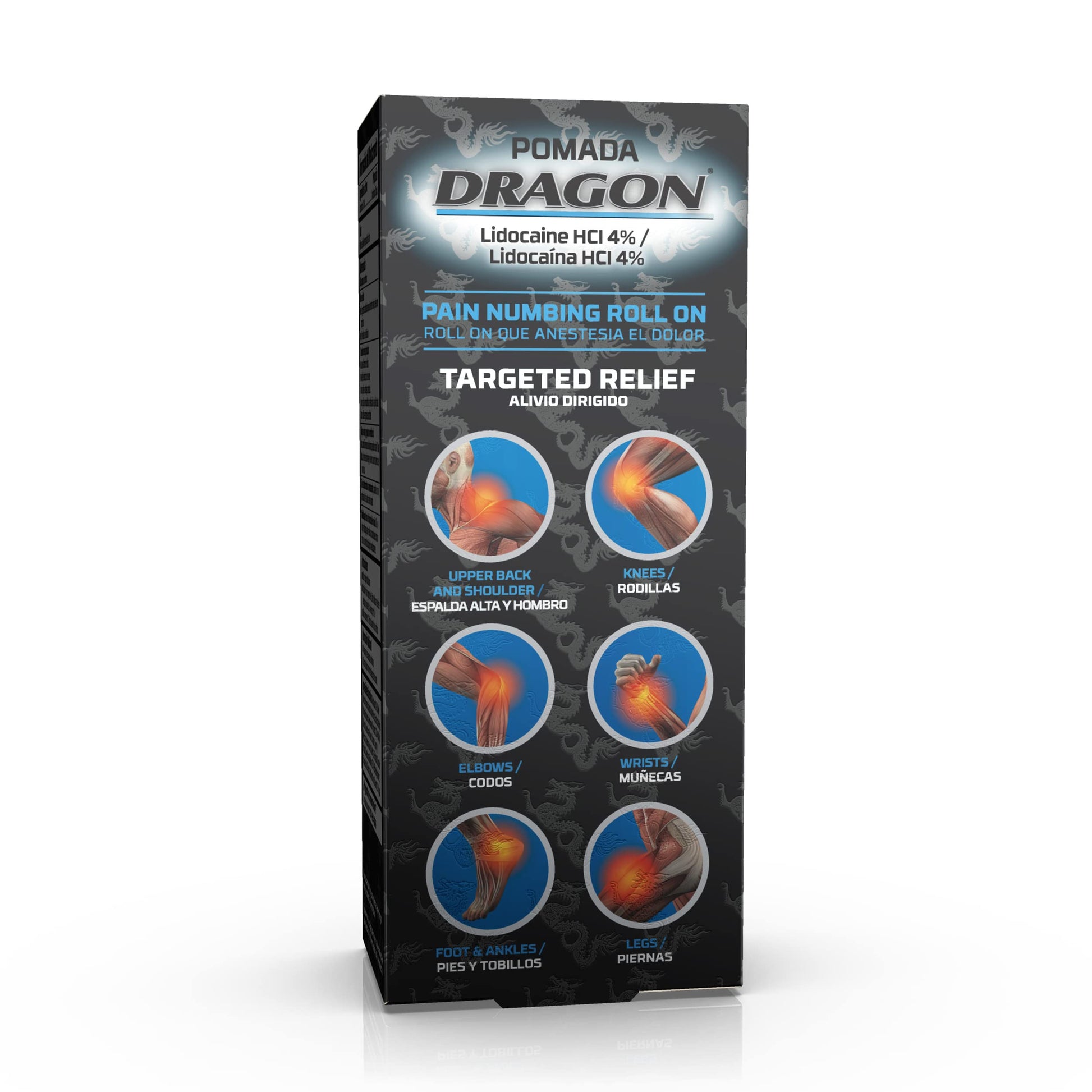 Dragon - POMADA, Maximum Strength- Pain Numbing & Long Lasting Pain Relief No Mess Applicator with Lidocaine Roll On, 2.5 oz, Pack of 3 Dragon TabsBuy Supplements Australia