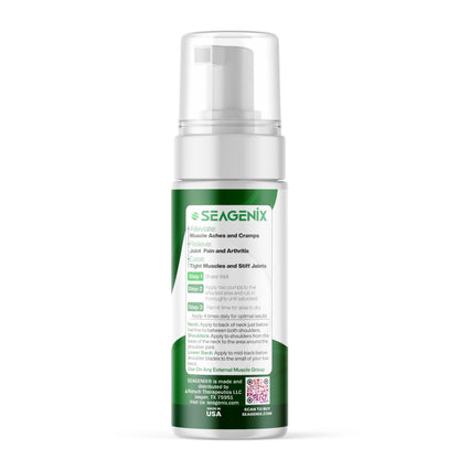 Seagenix Menthol Relief Muscle and Joint Foam - Magnesium Spray Menthol Formula - Joint and Muscle Relief – Relax Tight Muscles – Ease Muscle Cramps Fast - All Natural – Relief for Legs, Neck, Back. SeagenixBuy Supplements Australia