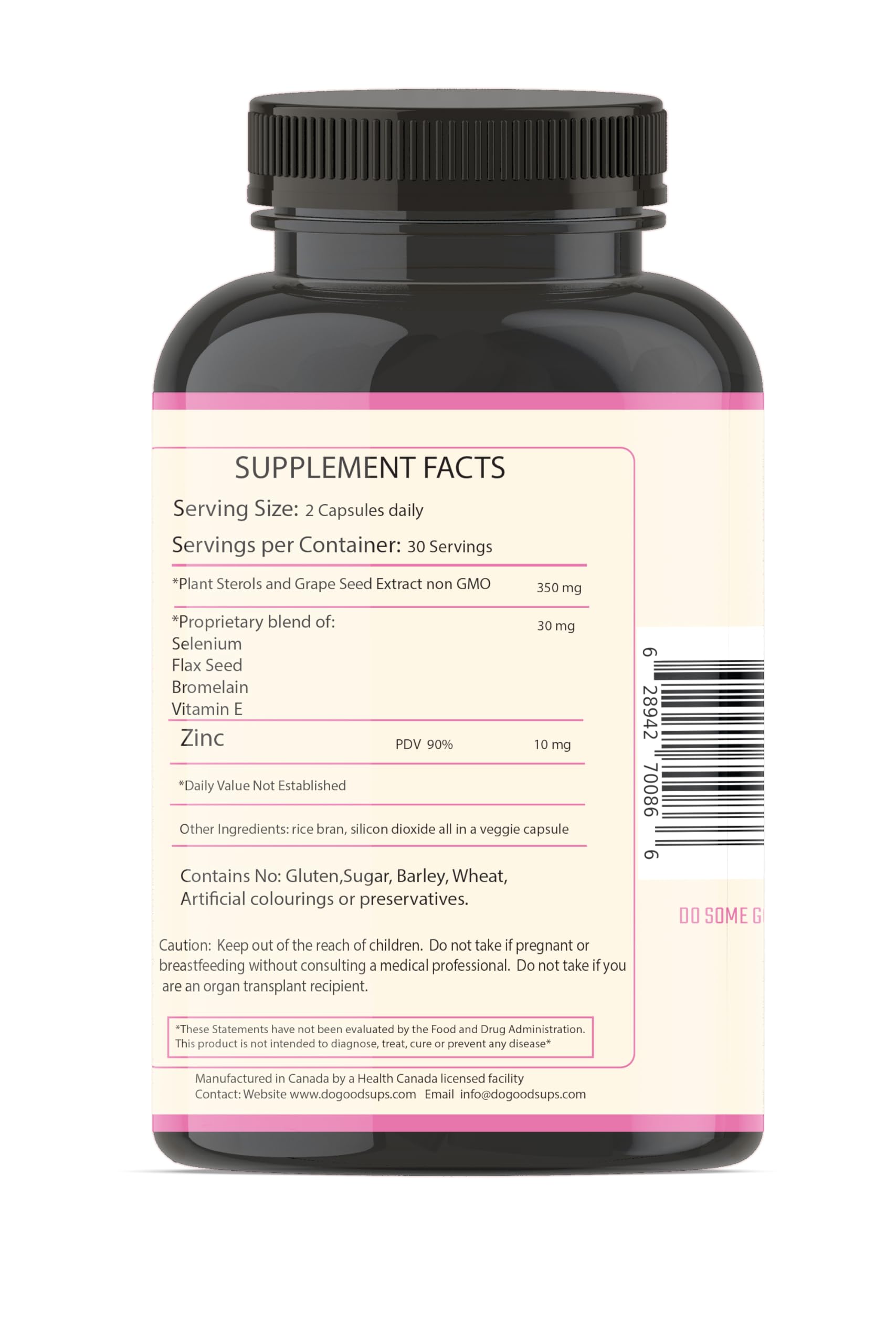 Do Good Sups The Looker 60 Caps- Skin Hair and Nails Vitamins - Natural Collagen Production - Reduces Hair Thinning - Skin Elasticity - Skin Moisture - Plant Sterols Bromelain Zinc Vitamin E Selenium Do Good SupsBuy Supplements Australia