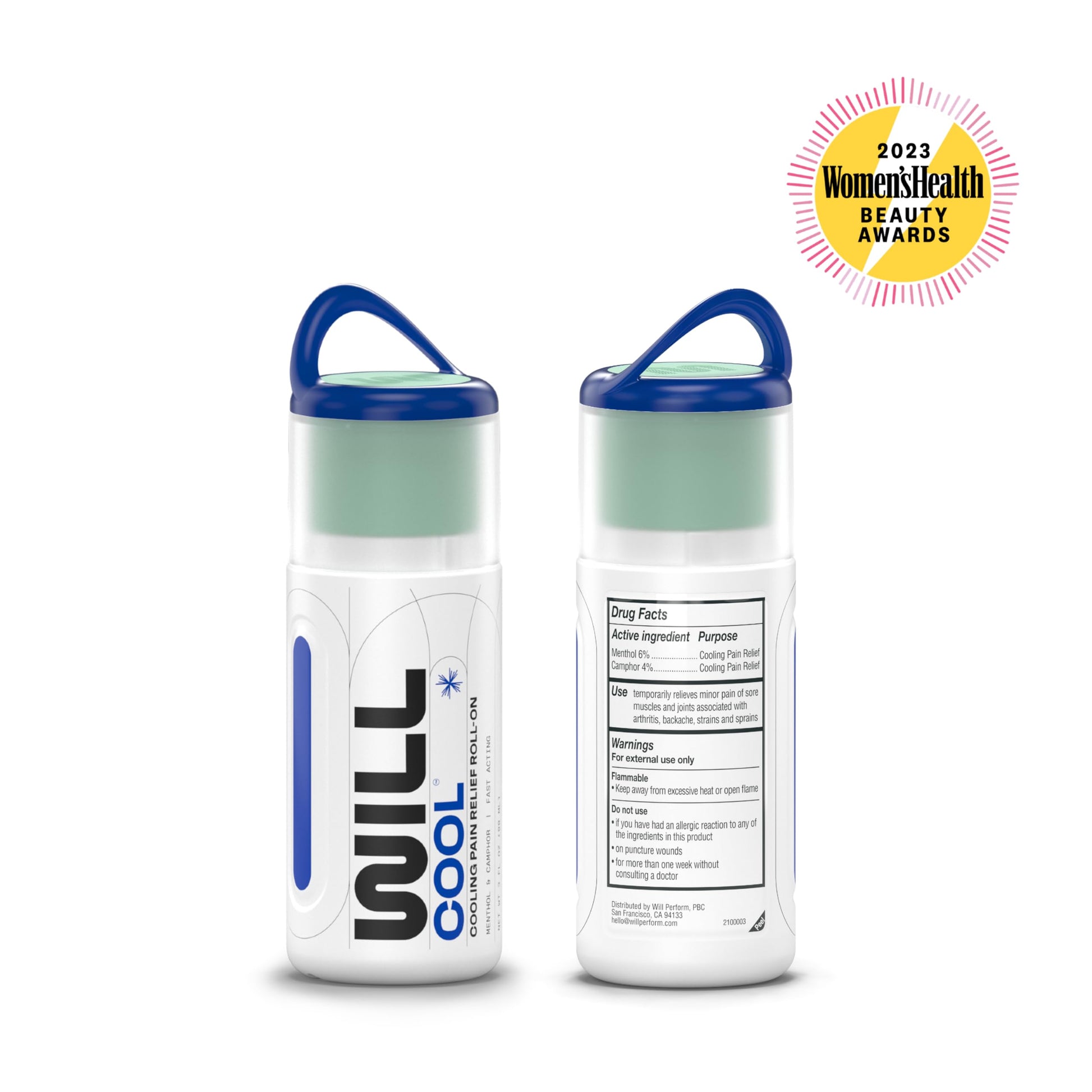 WILL PERFORM Menthol & Camphor Cooling Pain Relief for Muscle Recovery I Stop Pain Fast with ICY Relief for Joint & Muscle Therapy I Ice Bath On-The-Go, 3oz| HSA FSA Eligible WILL PERFORMBuy Supplements Australia