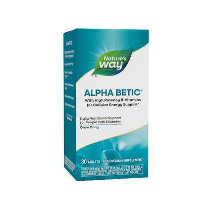 Nature's Way alpha betic, Diabetic Multivitamin for Daily Nutritional Support, with B-Vitamins for Energy Metabolism Support Nature's WayBuy Supplements Australia