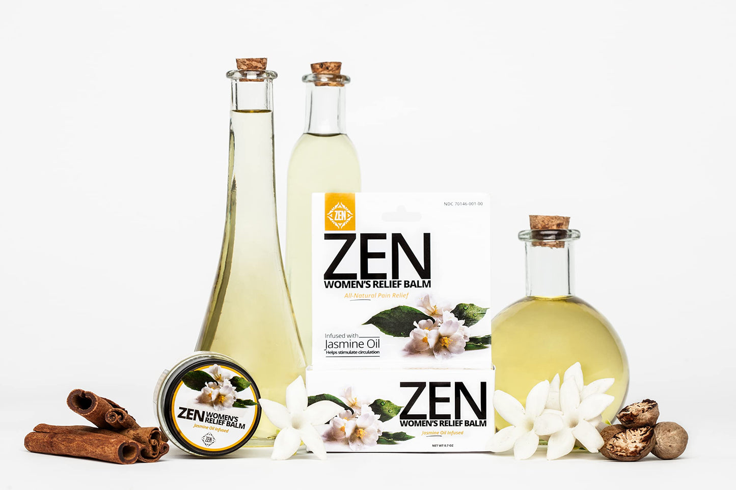 ZEN Women’s Relief Balm – Plant-Based Topical Balm Infused with Jasmine Oil – Cooling Botanical Blend – 0.7 oz – #TrustedByLegends ZENBuy Supplements Australia