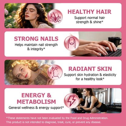 Pure Biotin 10000mcg Liquid Drop Optimal Solutions Hair Skin & Nails Vitamins Support w. Collagen Keratin Hyaluronic Acid Saw Palmetto, Biotin(Vitamin B7) for Hair Growth & Cellular Energy JUIWEFKKBuy Supplements Australia