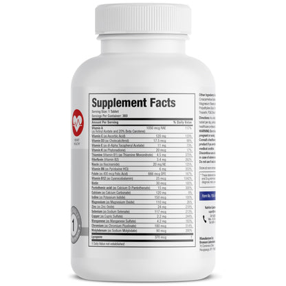 Bronson ONE Daily Mens 50+ Complete Multivitamin Multimineral, 360 Tablets BronsonBuy Supplements Australia