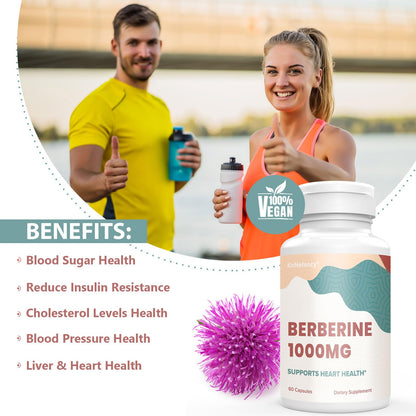 KoNefancy Berberine HCL Supplement 1000mg, High Absorption Berberine Plus Vegan KoNefancyBuy Supplements Australia