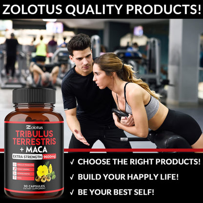 Zolotus Premium Tribulus Terrestris Capsules - 9600mg Per Serving - Combined ZolotusBuy Supplements Australia