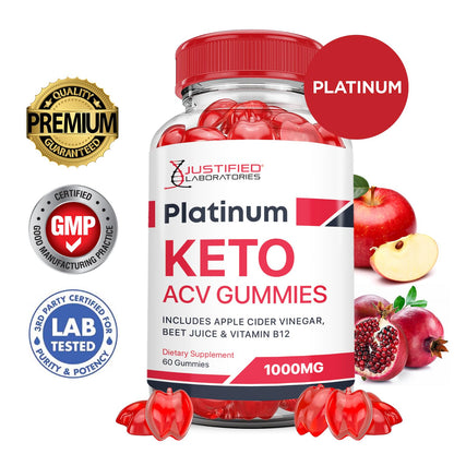 (2 Pack) Platinum Keto ACV Gummies Advanced Formula 1000MG Platinum Keto Gummies Justified LaboratoriesBuy Supplements Australia