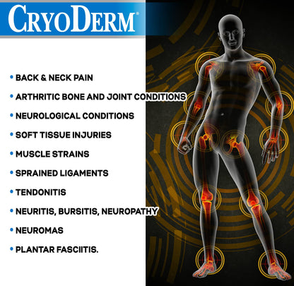 CryoDerm Pain Relieving, 3 Fl Oz (Pack of 4) CryoDermBuy Supplements Australia