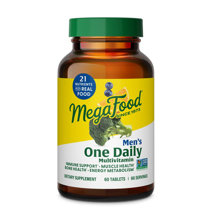 MegaFood One Daily Mens Multivitamins - Multivitamin for Men - Vitamin C, Vitamin D3 & Vitamin B12 - Muscle, Energy Metabolism & Immune Support MegaFoodBuy Supplements Australia