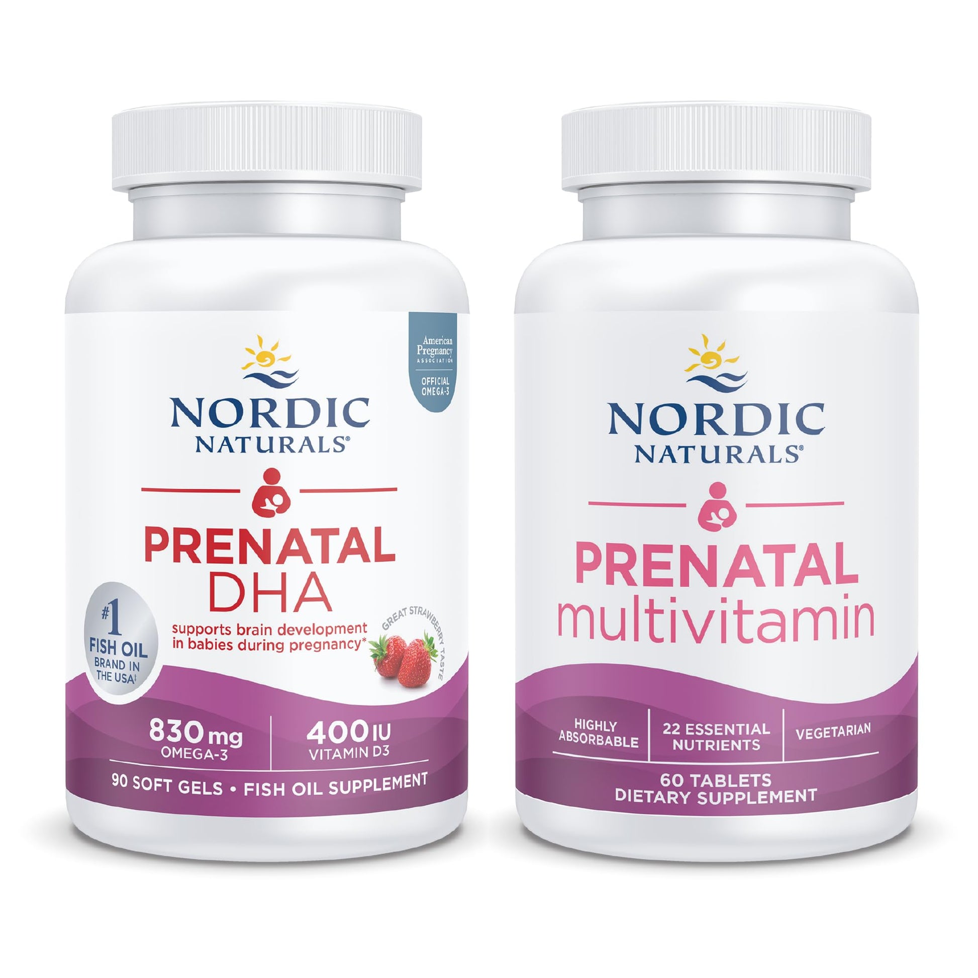 Nordic Naturals Prenatal Starter Pack - Prenatal DHA and Prenatal Multivitamin Tablets Nordic NaturalsBuy Supplements Australia