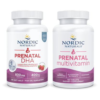 Nordic Naturals Prenatal Starter Pack - Prenatal DHA and Prenatal Multivitamin Tablets Nordic NaturalsBuy Supplements Australia