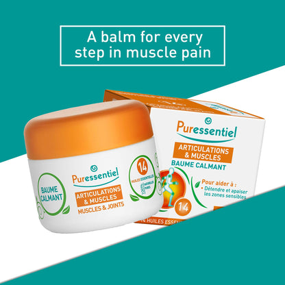Puressentiel Muscle and Joints Balm - Essential Oil and Shea Butter Balm for Back and Neck Massage - Dye-Free, No Preservatives - 1.01 oz PuressentielBuy Supplements Australia