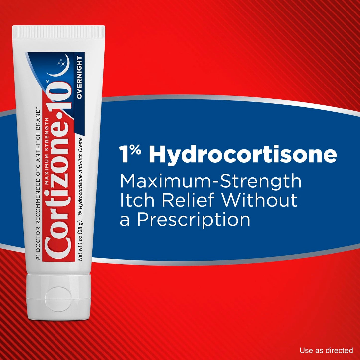 Cortizone-10 Maximum Strength Overnight Itch Relief Cream, 1% Hydrocortisone, Fast-Acting, Lavender Scented Anti-Itch Cream for Bug Bites, Rash, Eczema, Psoriasis, Poison Ivy, Oak, Sumac, 1 oz Cortizone 10Buy Supplements Australia