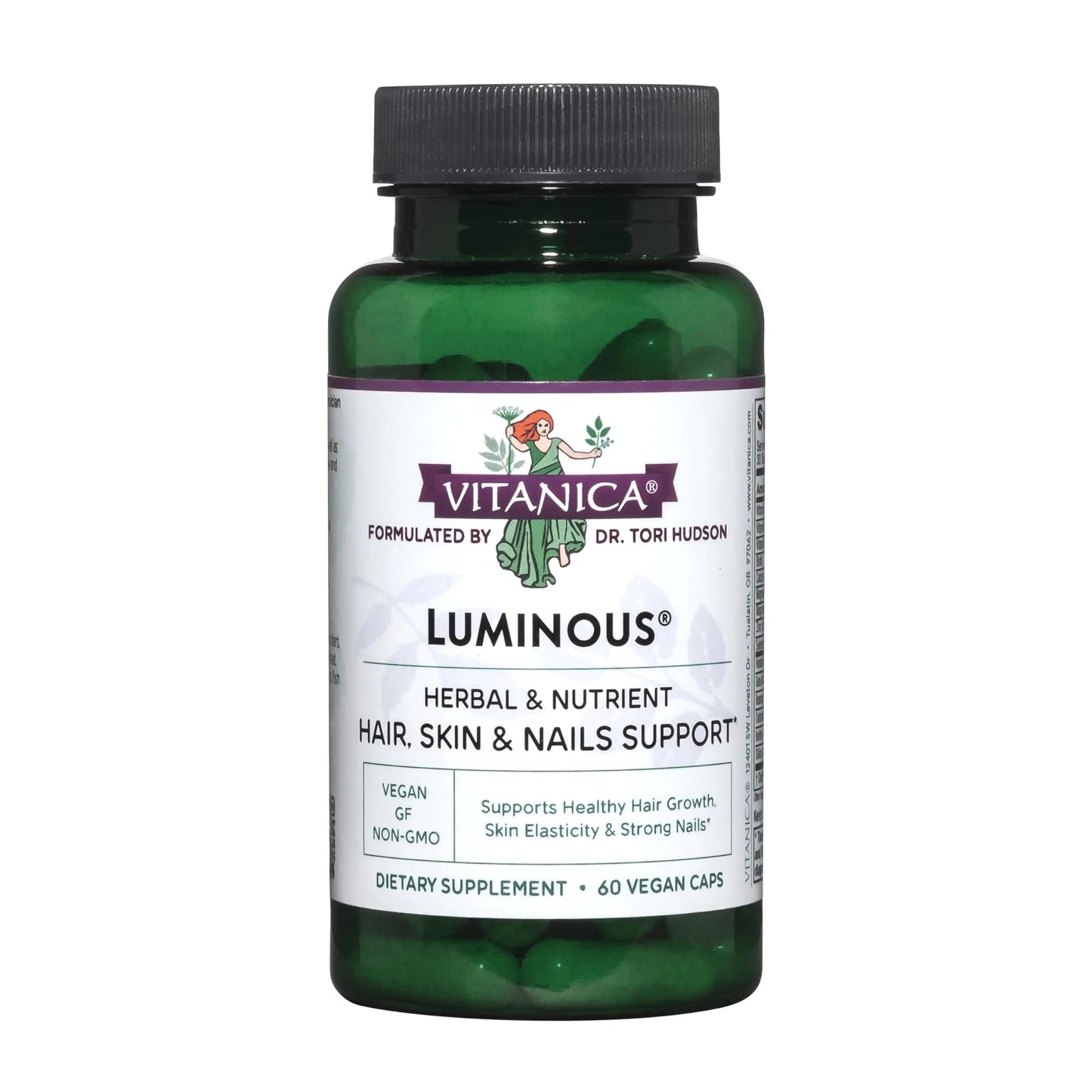 Vitanica, Luminous, Hair, Skin and Nail Support, Vegan, 60 Capsules VitanicaBuy Supplements Australia