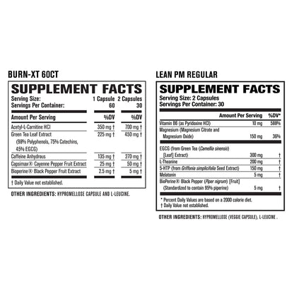 Jacked Factory Burn XT Thermogenic Fat Burner & Lean PM Nighttime Jacked FactoryBuy Supplements Australia