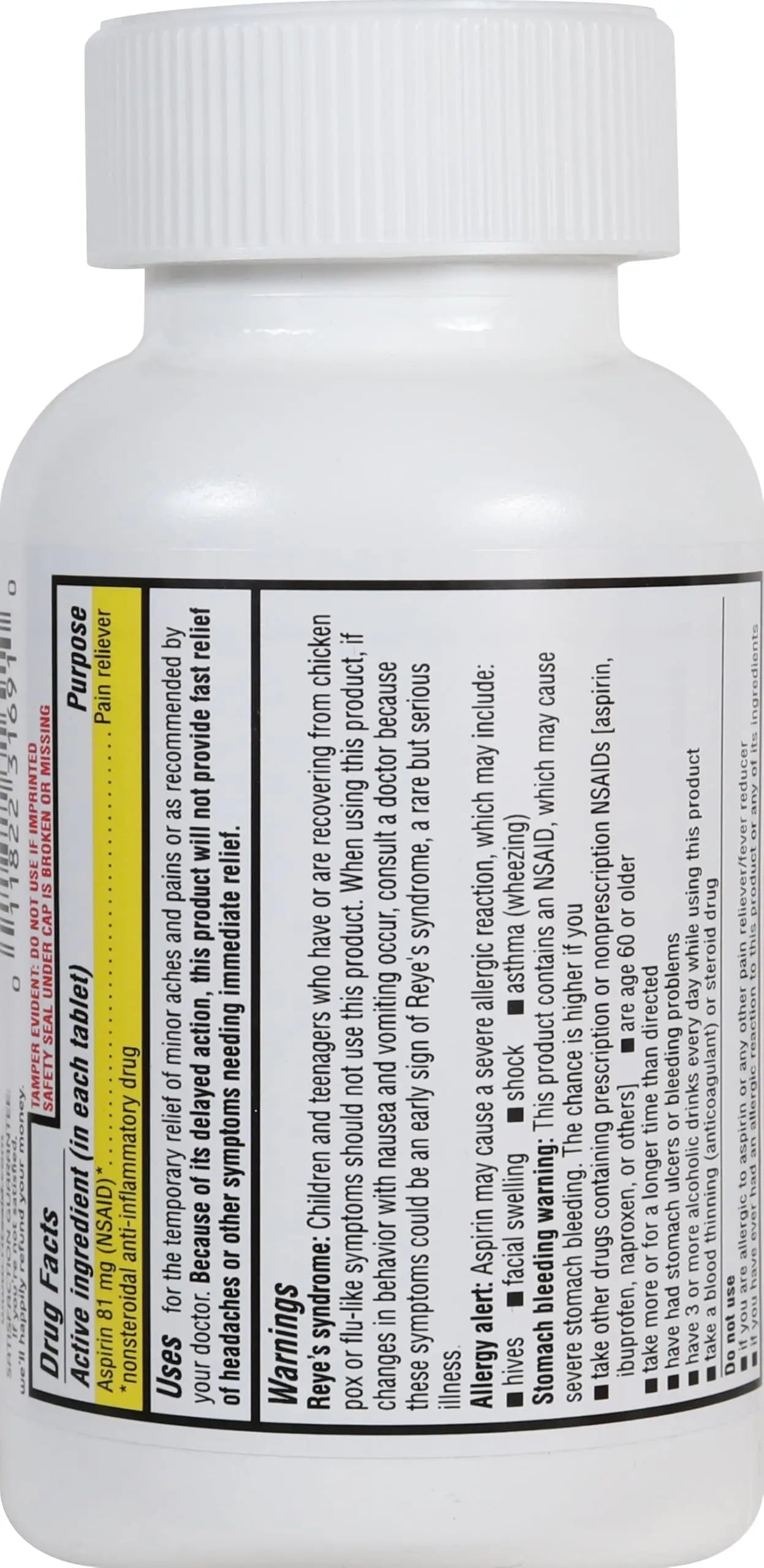 Rite Aid Aspirin Enteric Tablets - 81 mg Aspirin - 500 Count - Low-Dose for Headache Relief - Safety Coated - Aspirin Regimen - Migraine Medicine - Pain Relief Rite AidBuy Supplements Australia