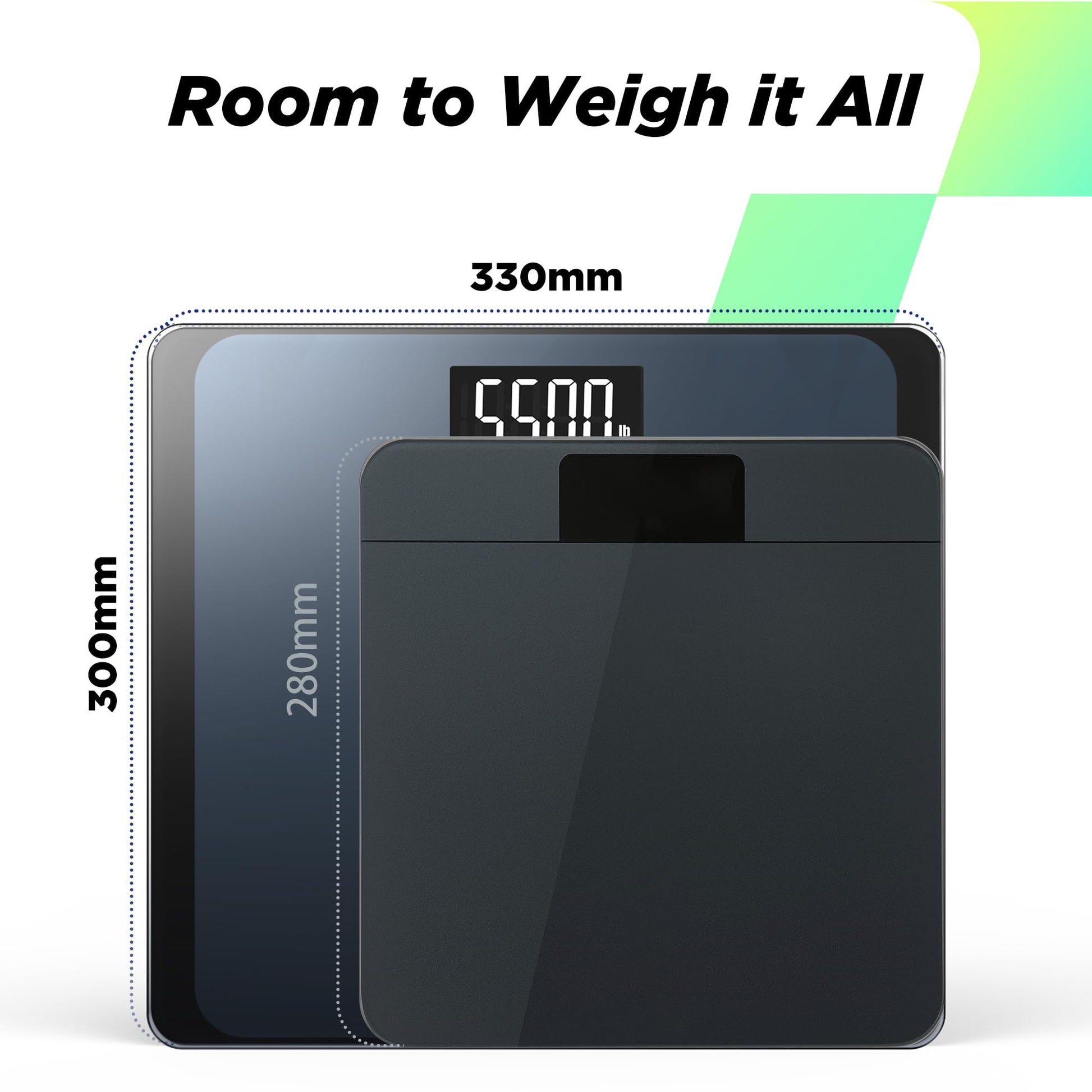 RunSTAR 550lb Bathroom Digital Scale for Body Weight with Ultra-Wide Platform and Large runstarBuy Supplements Australia