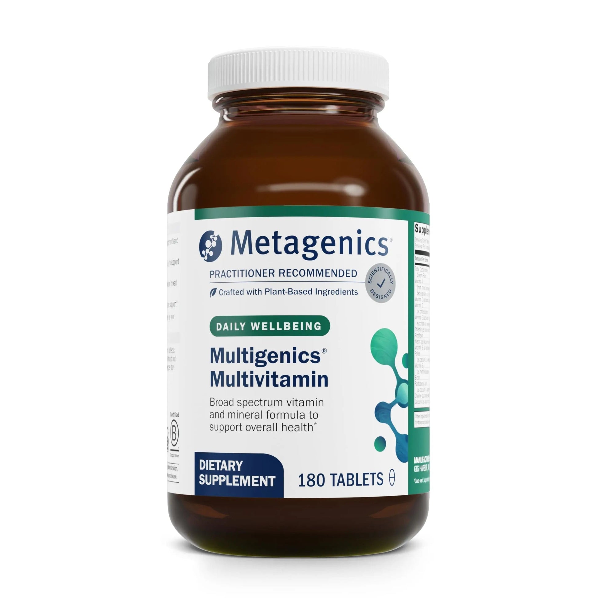 Metagenics Multigenics Multivitamin - Daily Multivitamin with Beta-Carotene, Folic Acid, Calcium & Magnesium - Supports Bone, Heart, Immune & Cellular Health MetagenicsBuy Supplements Australia