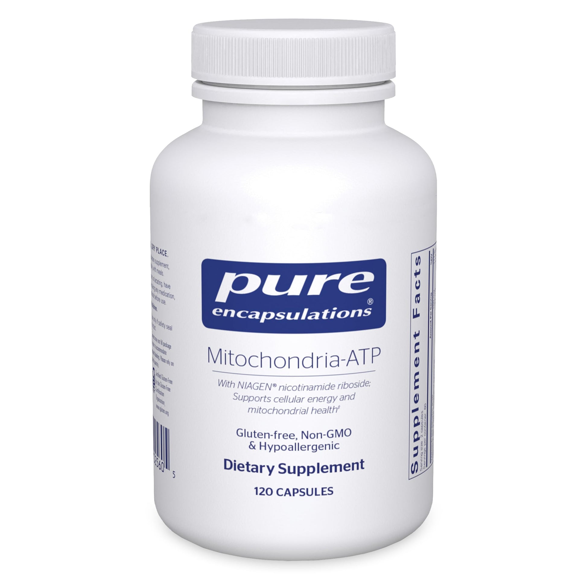 Pure Encapsulations Mitochondria-ATP - Mitochondrial Support - ATP Production Aid* - with Vitamin C, Vitamin E & Thiamin - Antioxidant Support - 120 Capsules Pure EncapsulationsBuy Supplements Australia