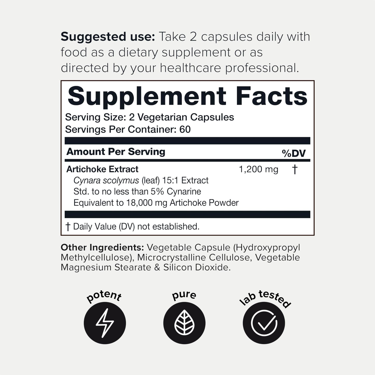 Toniiq 18,000mg 15x Concentrated Artichoke Extract Capsules - Ultra Concentrated ToniiqBuy Supplements Australia
