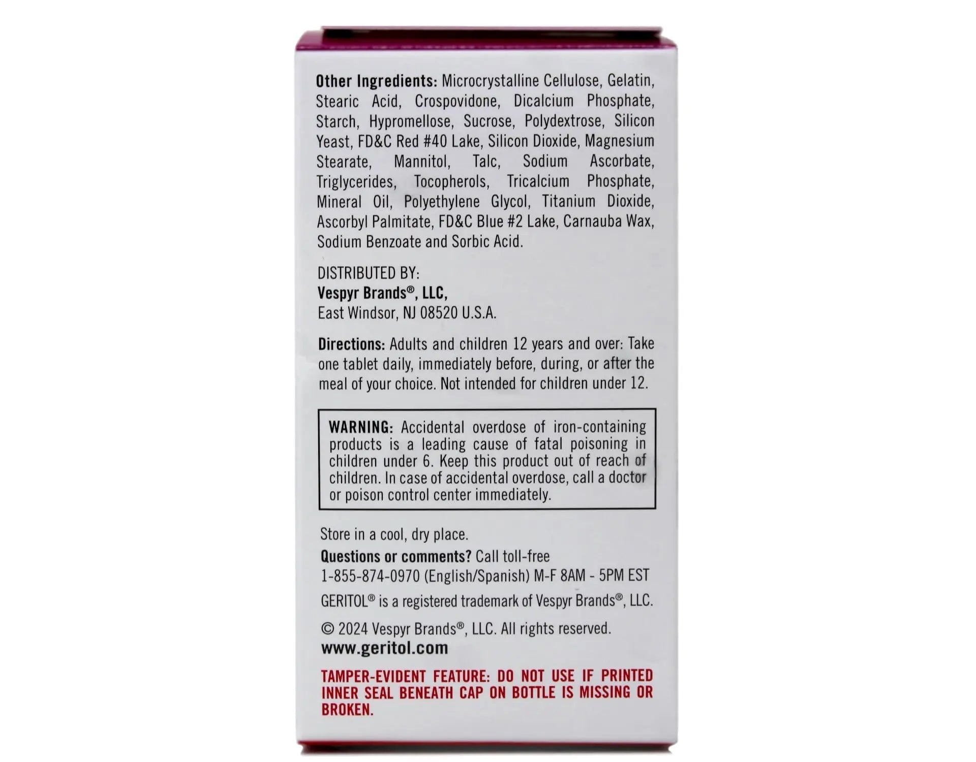 Geritol Complete Tablets 100 Tablets Geritol