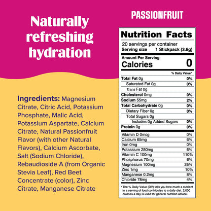 Ultima Replenisher Daily Electrolyte Drink Mix – Passionfruit, 20 Stickpacks – Hydration Ultima ReplenisherBuy Supplements Australia