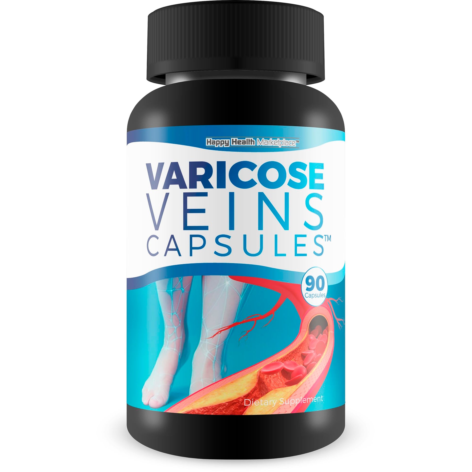 Varicose Veins Capsules - Our Best Natural Varicose Veins Treatment - Varicose Vein Supplement Anti Varicose Veins Women - Herbal Varicose Veins Treatment for Legs - Herbal Remedies for Varicose Veins Happy Health MarketplaceBuy Supplements Australia