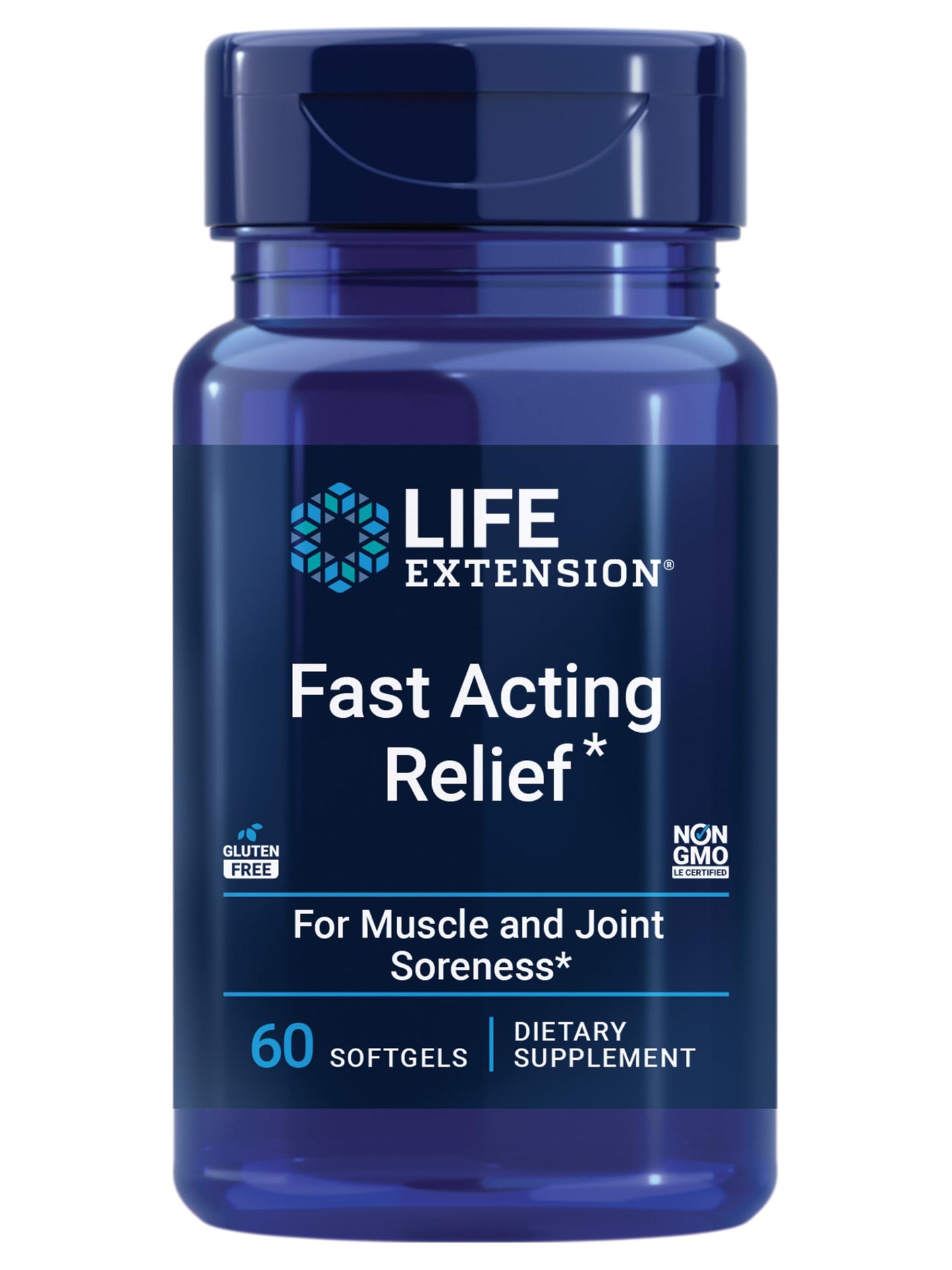 Life Extension Fast Acting Relief, Black Sesame Seeds, Turmeric, Boswellia, Joint Support Supplement, Quick Relief for discomfort in Bones, Joints & Muscles, Gluten-Free, Non-GMO, 60 softgels Life ExtensionBuy Supplements Australia