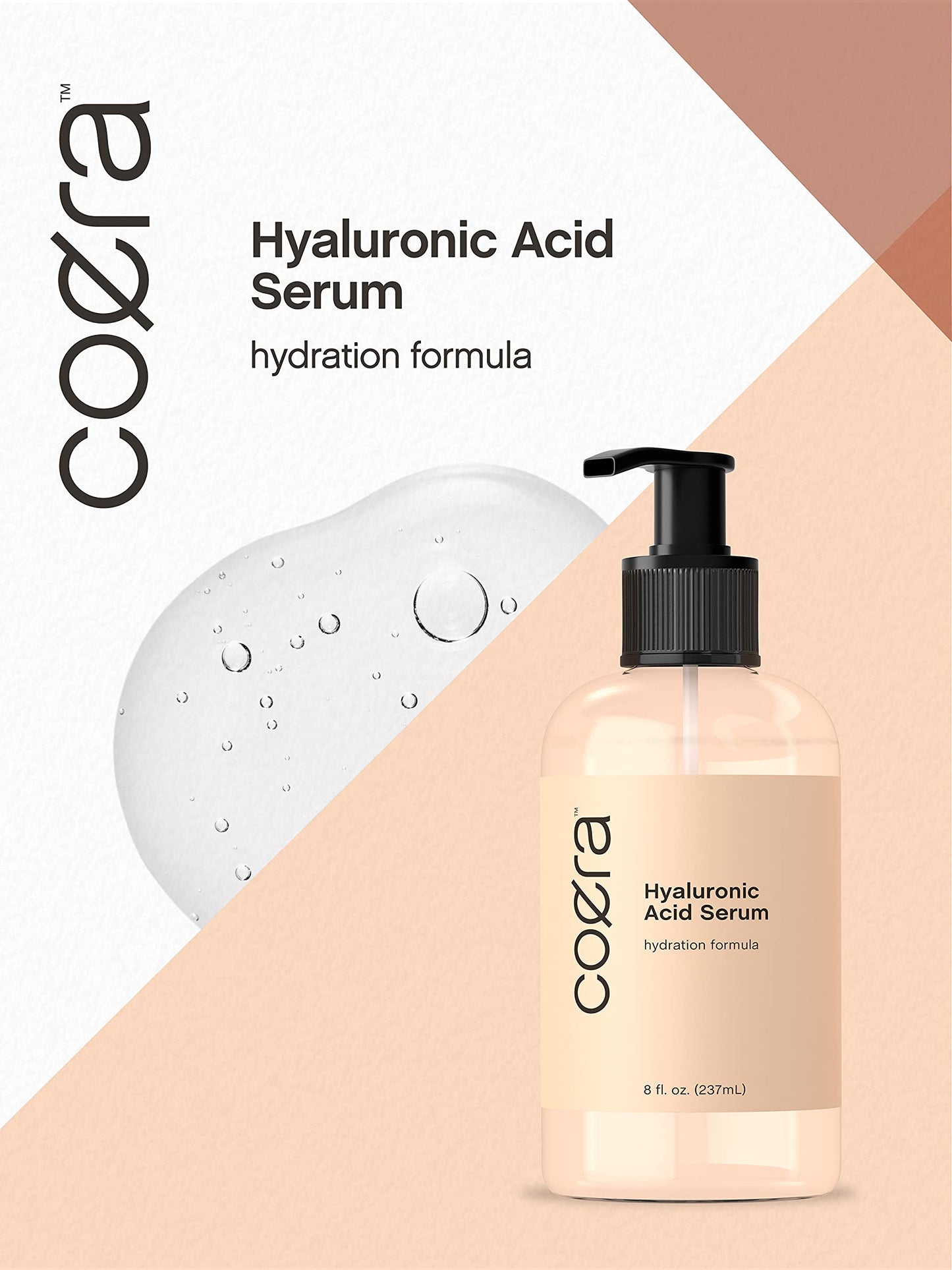 Hyaluronic Acid Serum for Face & Skin | 8 oz | Paraben & SLS Free Moisturizer | Packaging CoeraBuy Supplements Australia