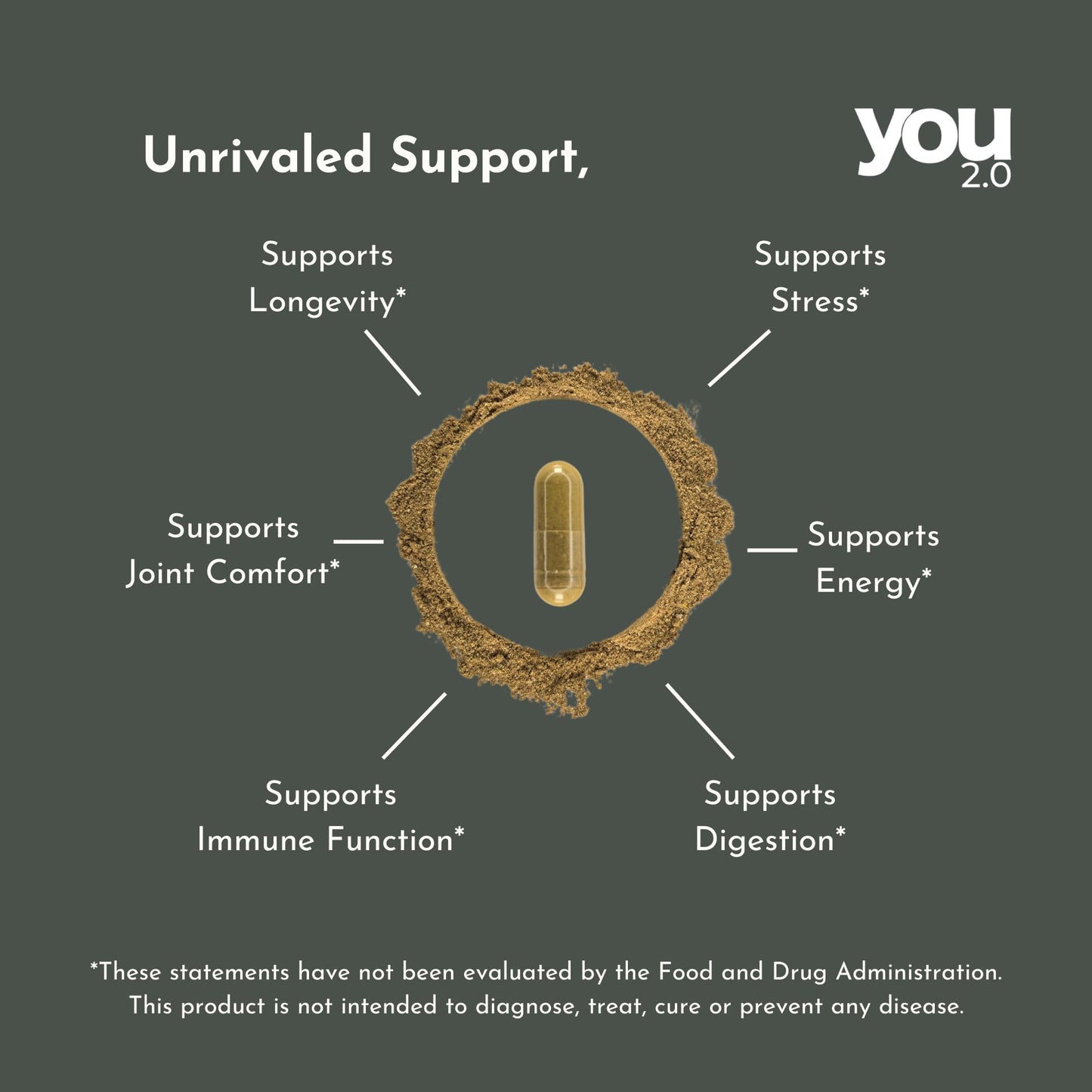 YOU 2.0 Powerhouse Superfood with Seamoss, Shilajit, Ashwagandha, Berberine, Maca, Black Seed Oil, Turmeric, Vitamin C, D, B12, K2 - Moringa, Apple Cider, Made in USA for Overall Health & Immunity YOU 2.0Buy Supplements Australia