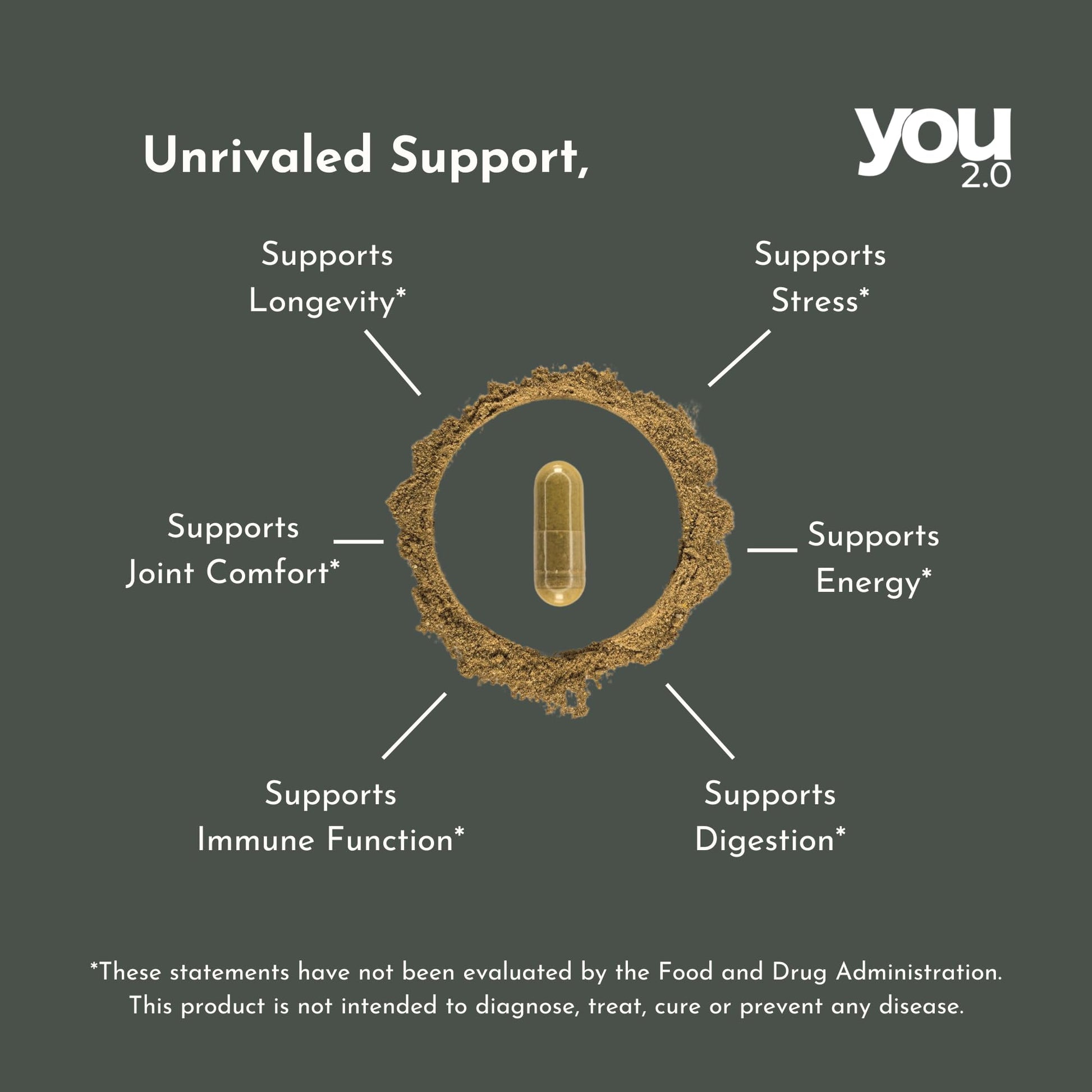 YOU 2.0 Powerhouse Superfood with Seamoss, Shilajit, Ashwagandha, Berberine, Maca, Black Seed Oil, Turmeric, Vitamin C, D, B12, K2 - Moringa, Apple Cider, Made in USA for Overall Health & Immunity YOU 2.0Buy Supplements Australia