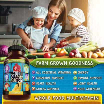 Whole Food Multivitamin Fruit & Super Greens All-in-one Vitamin Complex, 90 Vegan Capsules - Daily Vitamin for Women and Men Hippie FarmsBuy Supplements Australia