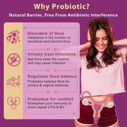 DRFOSTER Urinary Tract Health for Women, Vaginal Probiotics for Women pH Balance with D-Mannose, Cranberry, Probiotics and Prebiotics for Digestive Helath 90 Veggie Capsules DRFOSTERBuy Supplements Australia