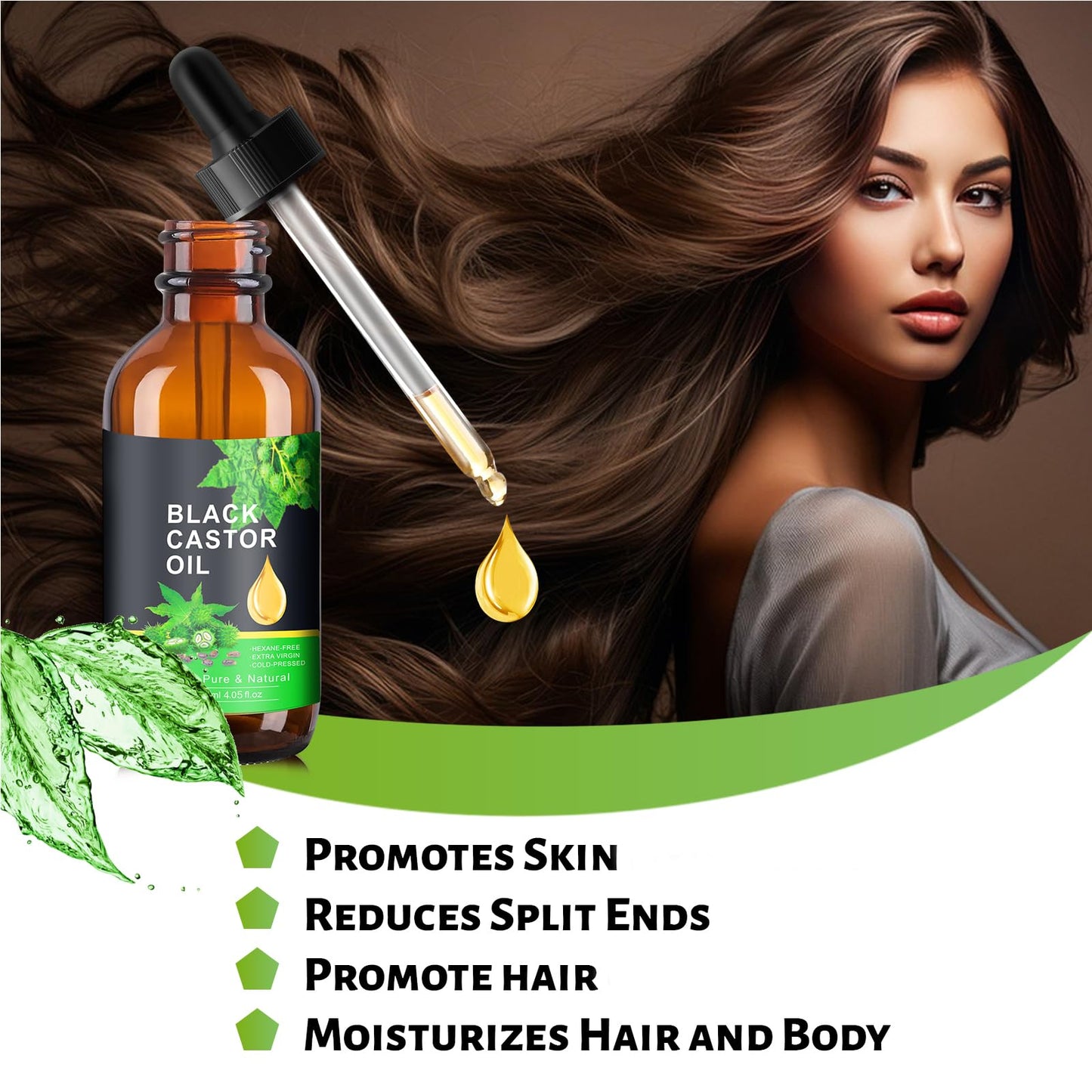 PAVAROP Jamaican Black Castor Oil, Organic Black Castor Oil Cold Pressed in Glass Bottle PAVAROPBuy Supplements Australia