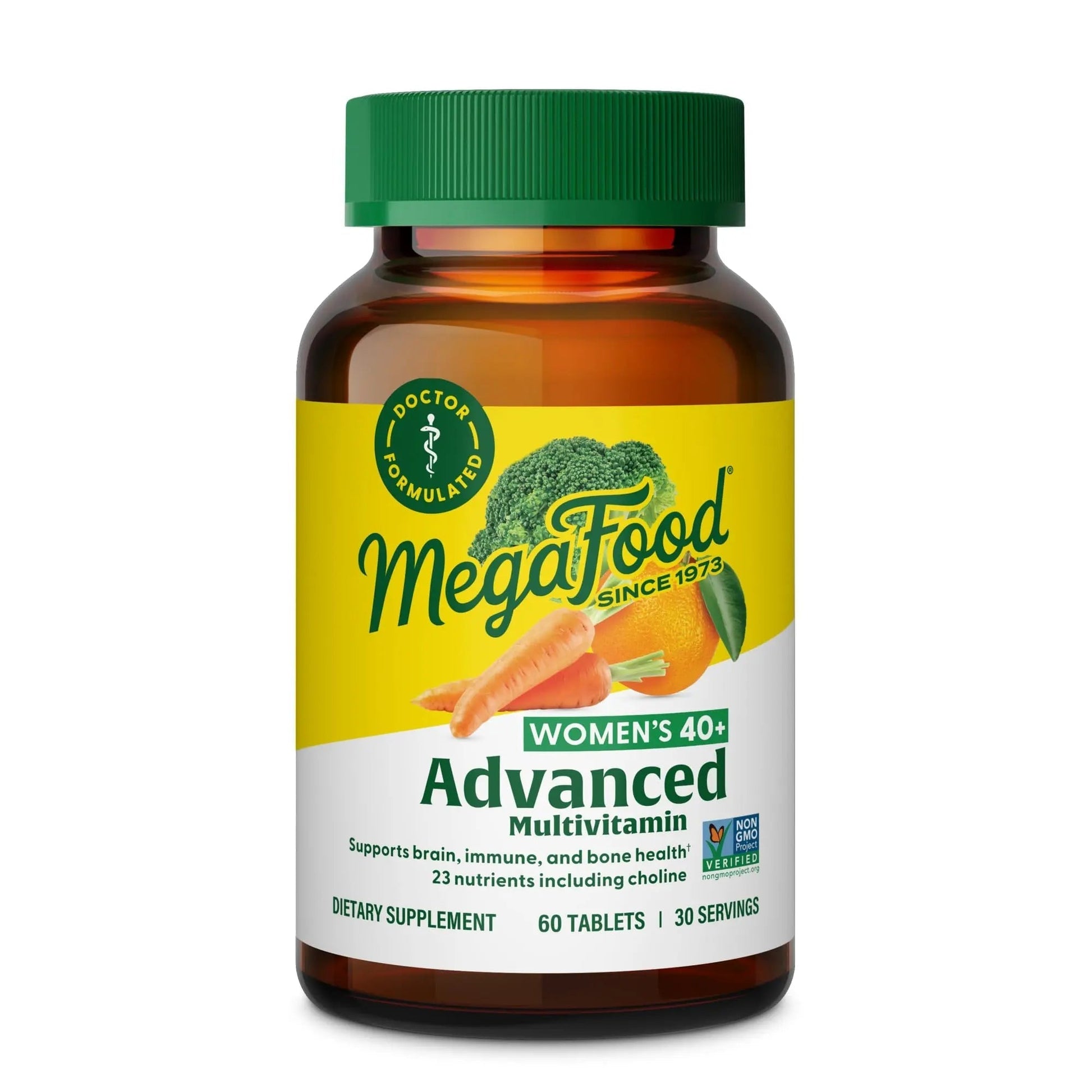 MegaFood Women's 40+ Multivitamin - Multivitamin Supplement for Women with Iron, Vitamins C, B12, K2, A, B6, Choline, and more MegaFoodBuy Supplements Australia