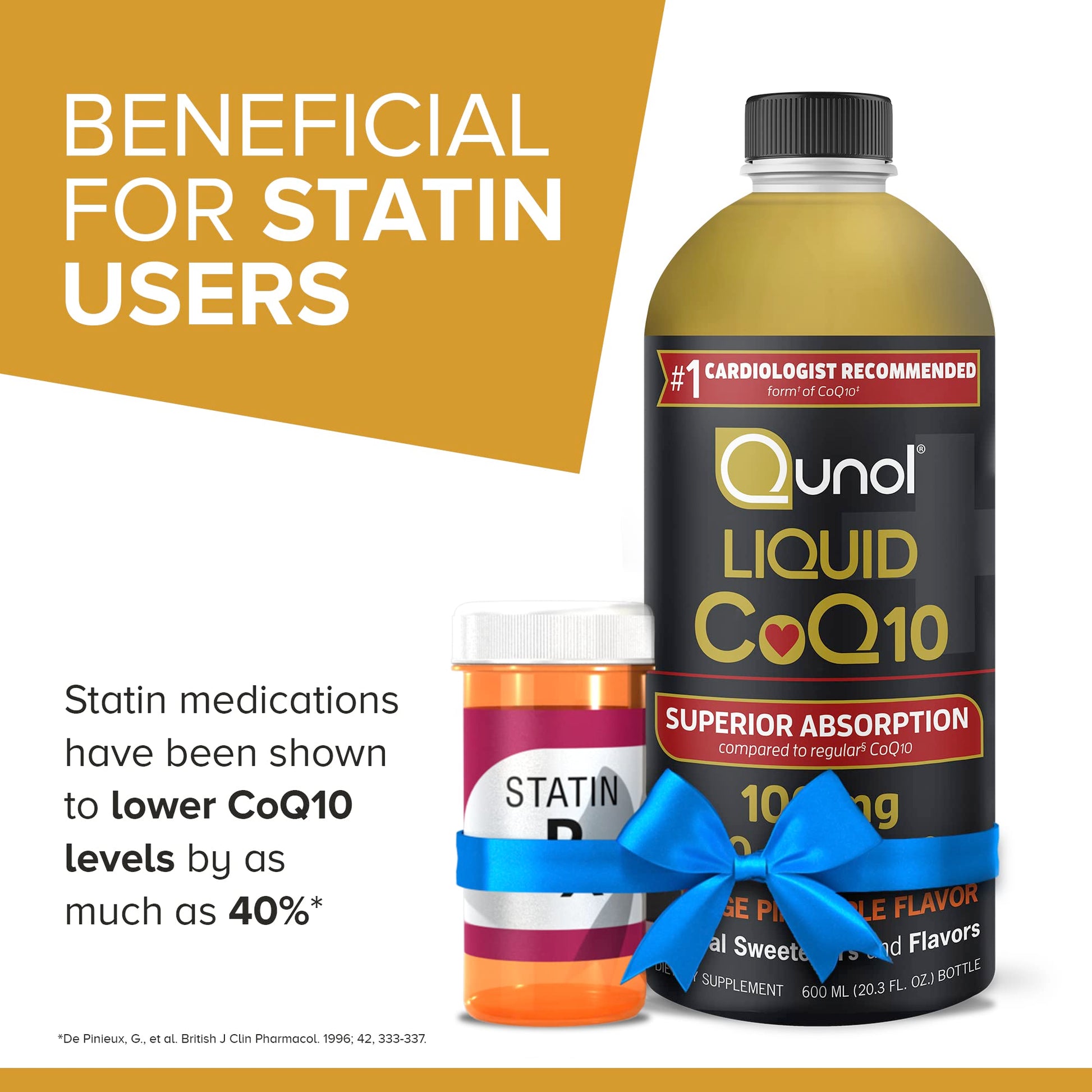 Qunol Liquid CoQ10 100mg, Superior Absorption Natural Supplement Form of Coenzyme QunolBuy Supplements Australia