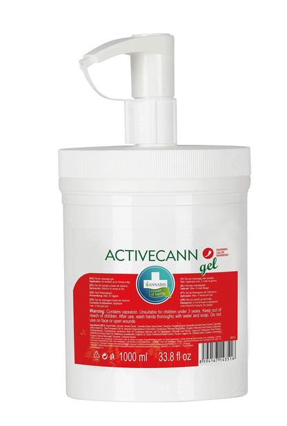 Annabis ACTIVECANN Natural Vegan Joint & Muscle Warming Gel with Organic Hemp - Quick Absorbing - Non-Sticky - Neck and Back, Elbows and Knees, Muscles and Joints AnnabisBuy Supplements Australia