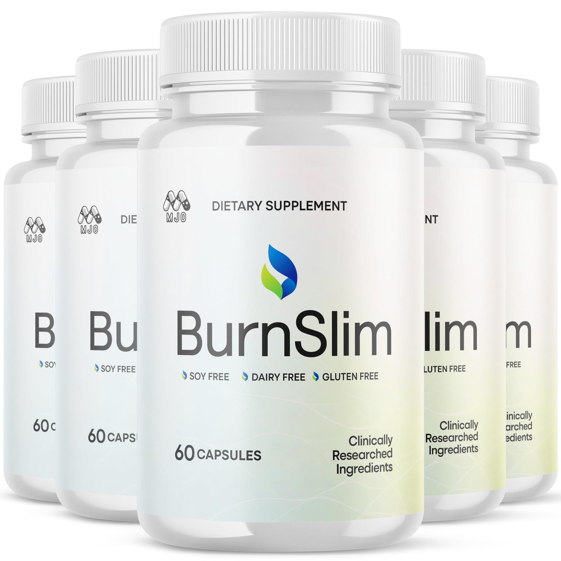 (5 Pack) Burn Slim Capsules, Official Burnslim Pills with All Natural Ingredients, Advanced Burn Slim Health and Wellness Supplement Supporting Active Lifestyle for Women and Men (300 Capsules) MJOBuy Supplements Australia