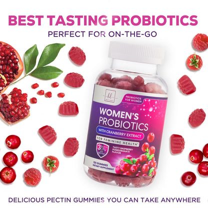 Probiotics for Women + Cranberry - 3 Billion CFU Guaranteed & 6 Vegan Strains for Women's Hello Lovely!Buy Supplements Australia