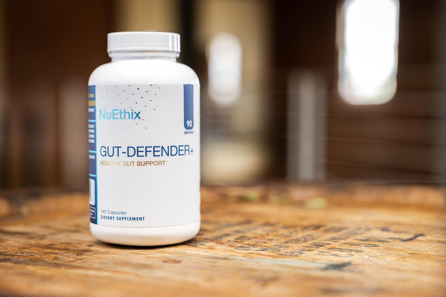 NuEthix Formulations Gut Defender+ Microbiome Balance Dietary Supplement, 180 Capsules, 90 Servings NuEthix FormulationsBuy Supplements Australia